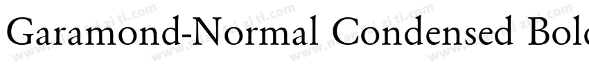 Garamond-Normal Condensed Bold Italic字体转换